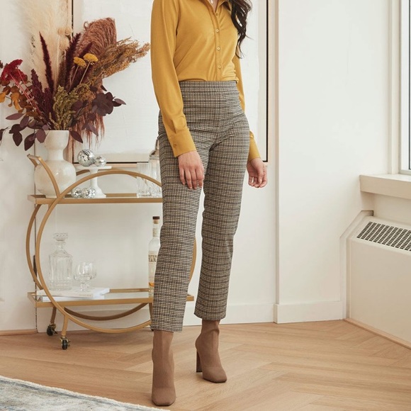 NWT Knit Houndstooth Straight Ankle Pant 27” - Picture 1 of 3